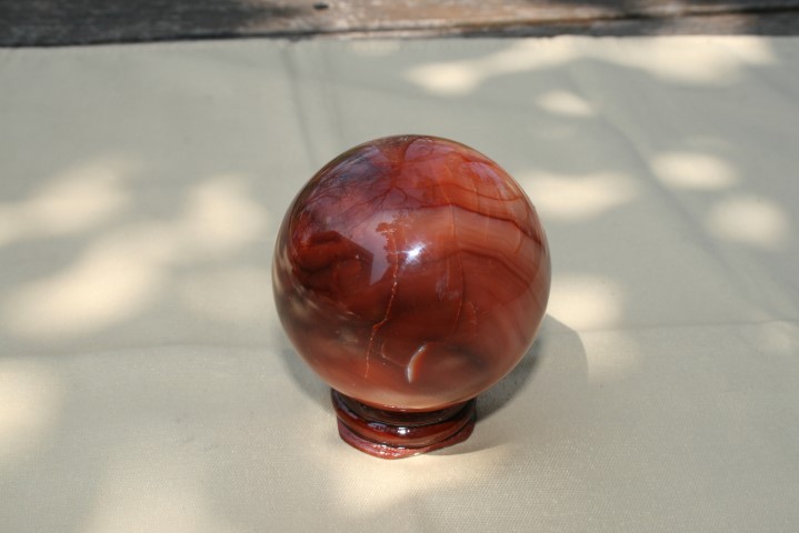 Carnelian Sphere courage, vitality, sexuality, confidence, action 4337